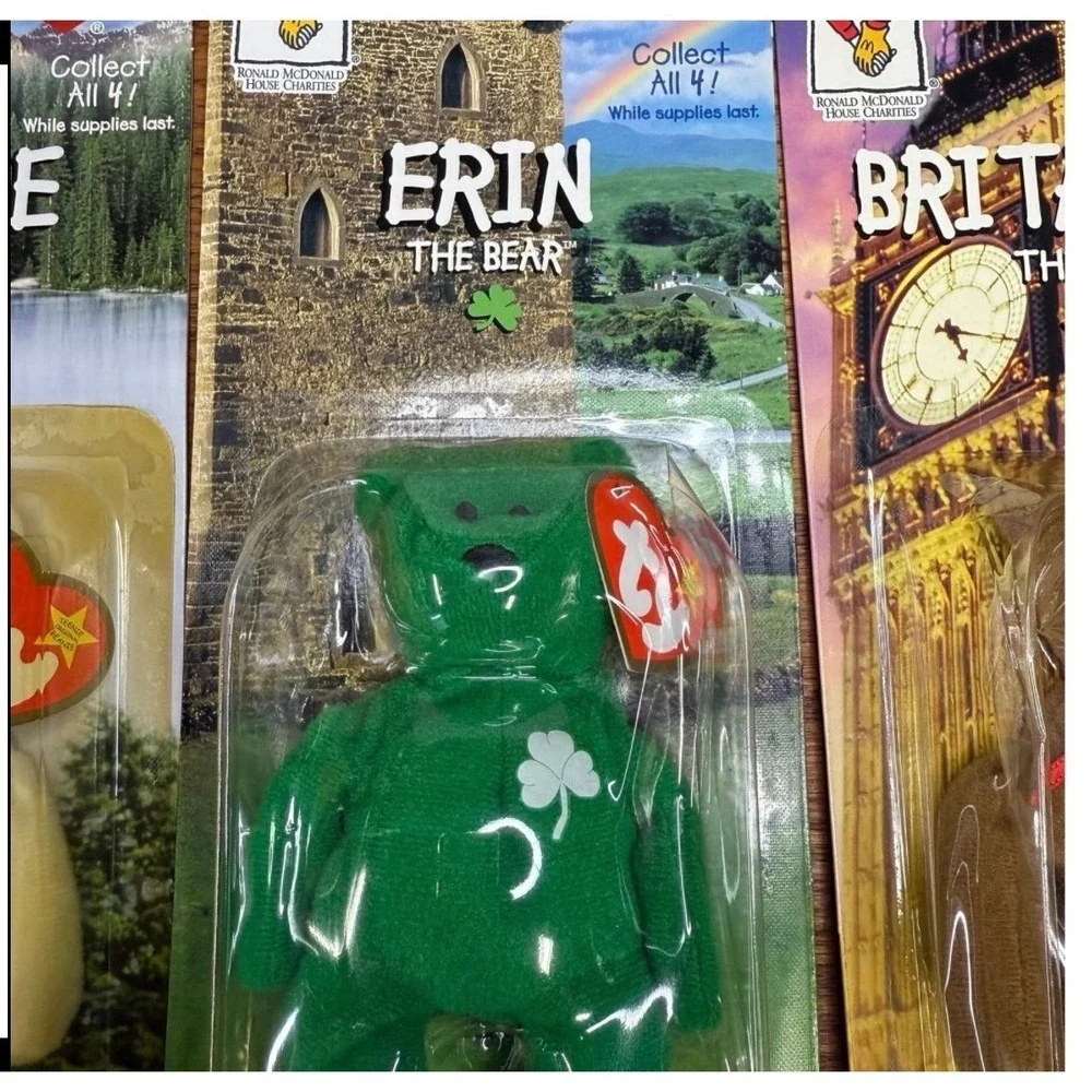 McDonald's TY Beanie Baby‎ international 1999 misprint 1993 oak brook set of 4